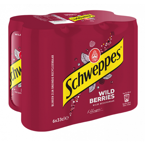 Afbeeldingen van SCHWEPPES WILD BERRY SLIM CAN 6X33CL