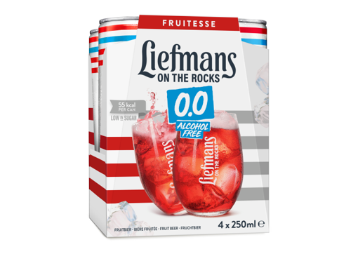 Afbeeldingen van LIEFMANS ON THE ROCKS FRUITESSE 0.0 4X25CL BLIK